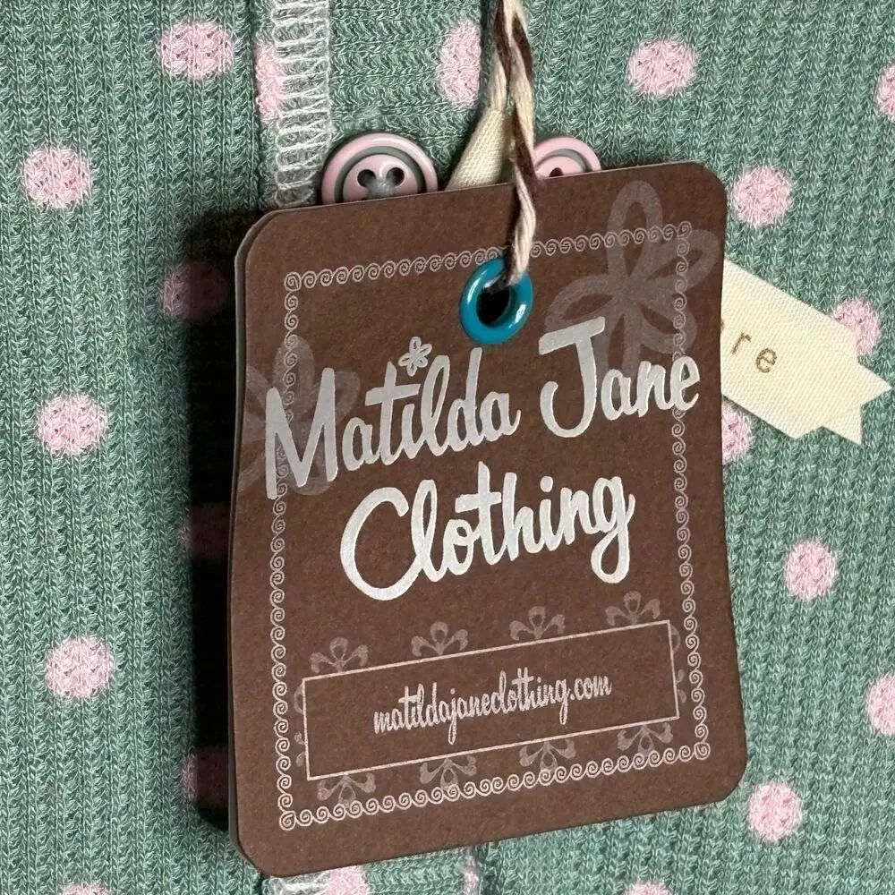 Matilda Jane Poppy Waffle Knit Women's 2 Piece Sleepwear Pajamas New Medium